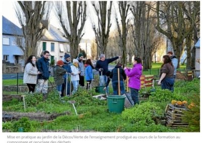 Petit Bouton d’Or participe à la formation sur le compostage collectif au sein des Marteaux du Jardin