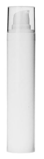 Flacon Airless Micro 50 ml distributeur pompe et capuchon noir